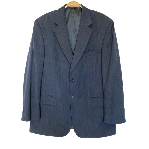 Lauren Ralph Lauren Wool Blazer Sport Coat Men Size 42L Dark Navy Classic Jacket - Picture 2 of 12